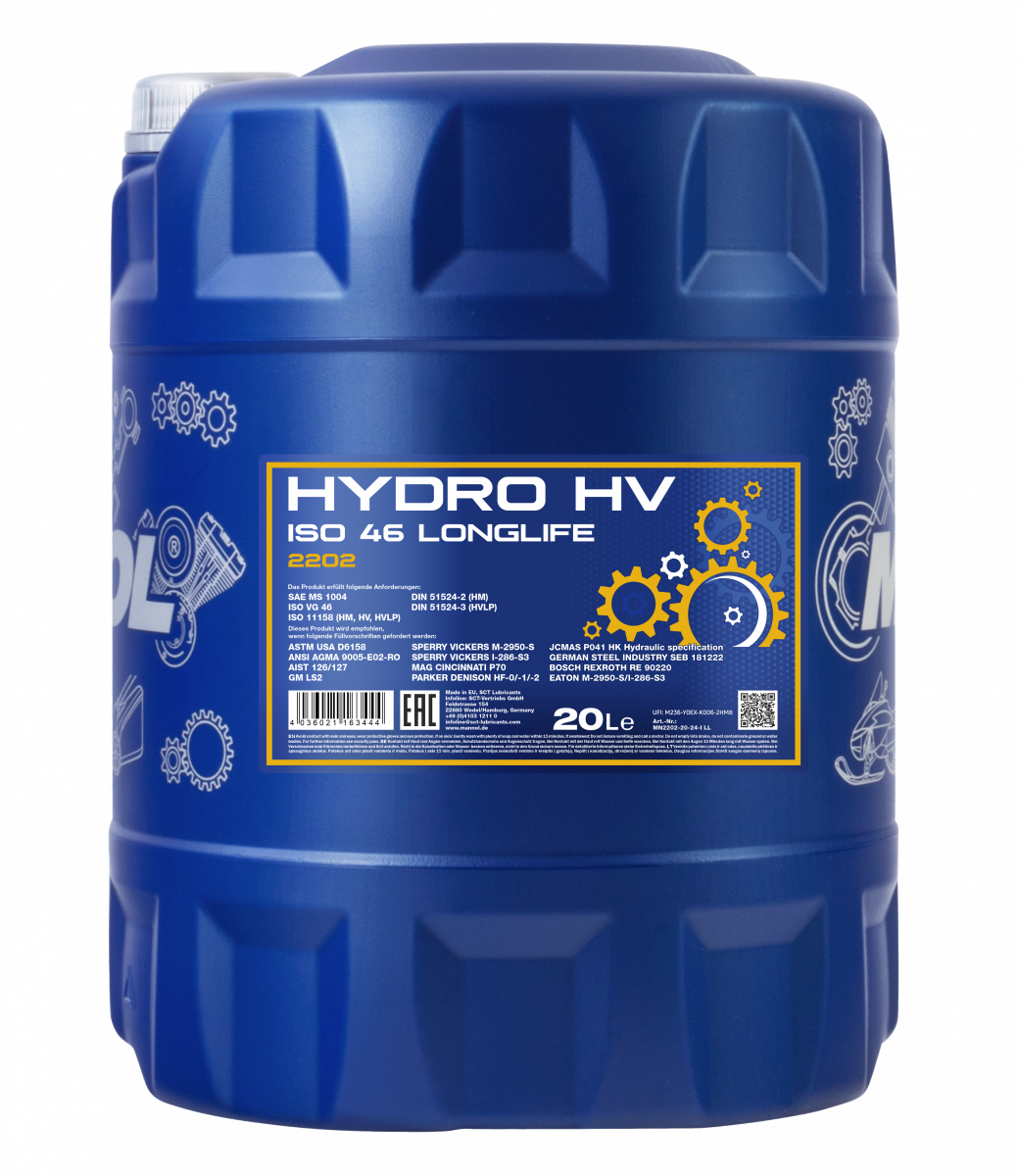 MANNOL Hydro HV ISO 46 Longlife 2202